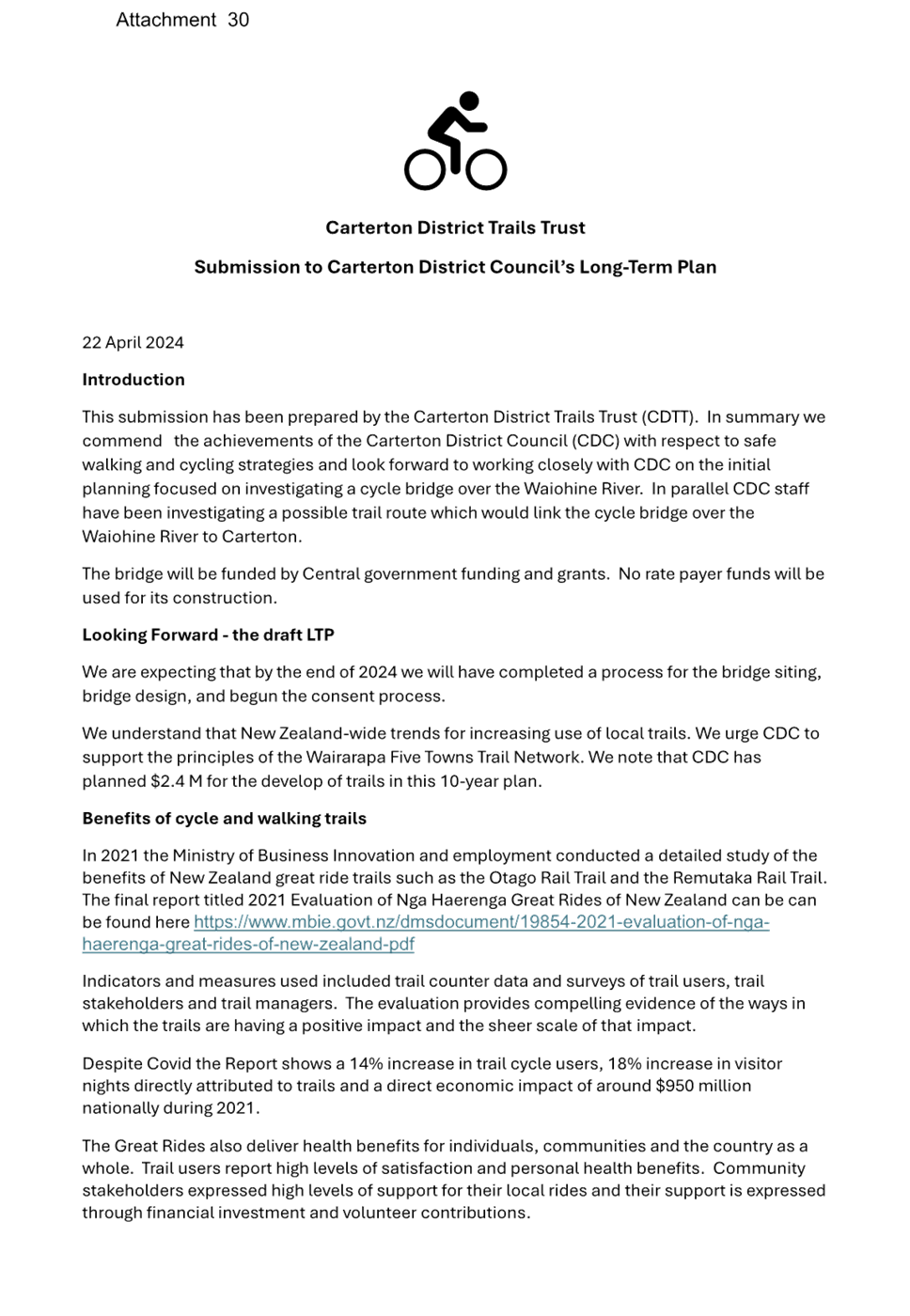 A document with text and a bicycle symbol

Description automatically generated