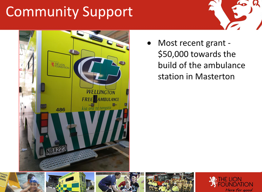 A close-up of a ambulance

Description automatically generated