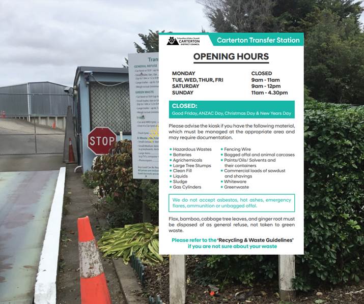 A sign on the side of a road

Description automatically generated