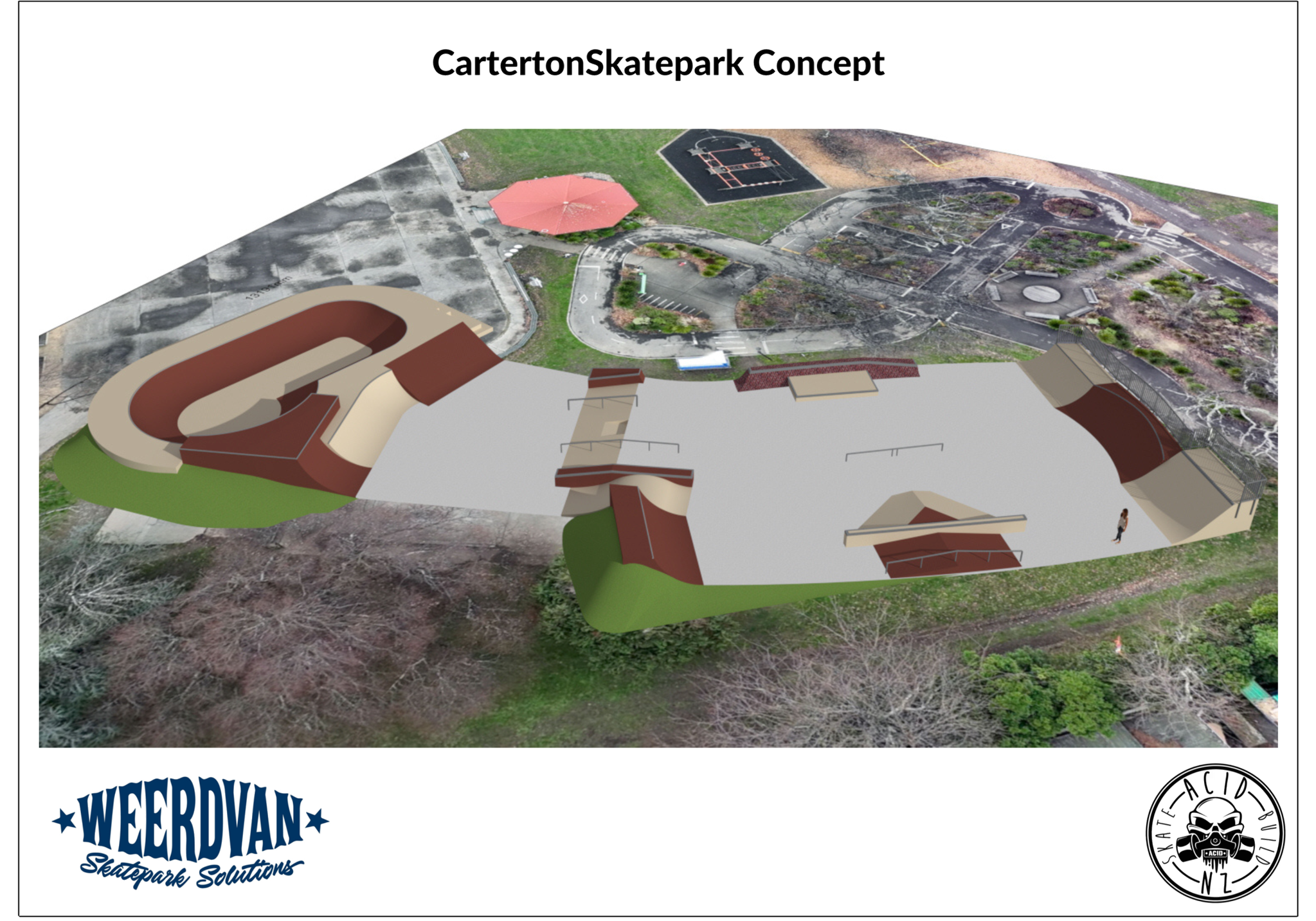 A skate park concept with a skate park and a playground

Description automatically generated with medium confidence