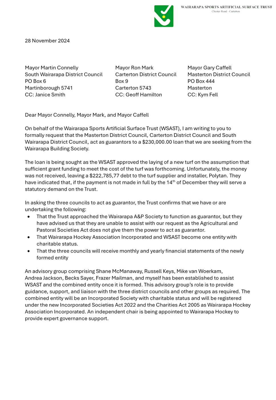 A letter of a business document

Description automatically generated with medium confidence