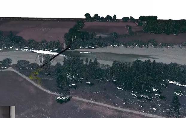 Aerial view of a river and a bridge

AI-generated content may be incorrect.