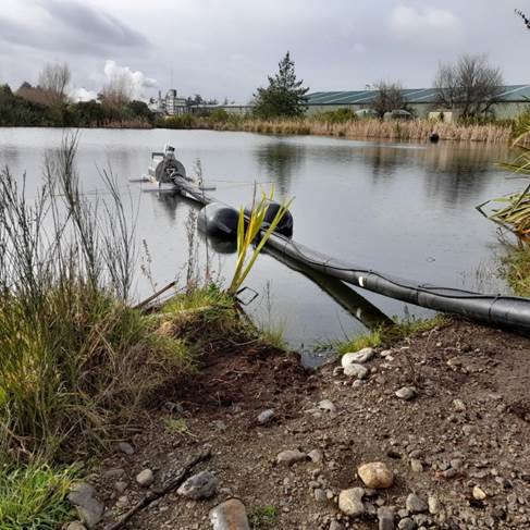 A pipe in a body of water

AI-generated content may be incorrect.